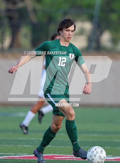 Thumbnail 2 in The Woodlands vs. Lake Travis (UIL 6A Boys Soccer State Semifinal) photogallery.