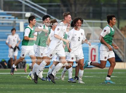 Thumbnail 3 in The Woodlands vs. Lake Travis (UIL 6A Boys Soccer State Semifinal) photogallery.