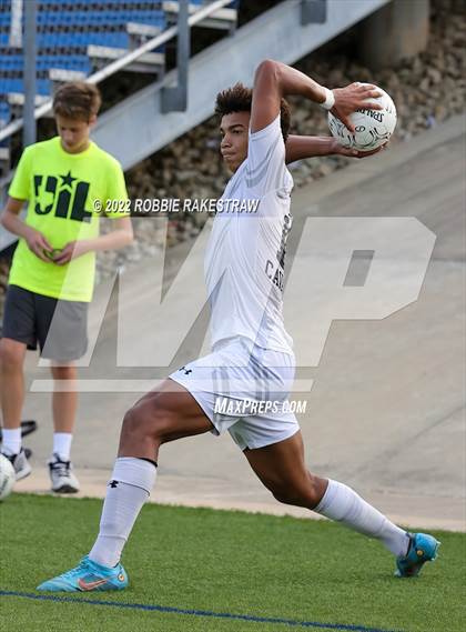 Thumbnail 2 in The Woodlands vs. Lake Travis (UIL 6A Boys Soccer State Semifinal) photogallery.