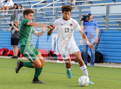 Thumbnail 3 in The Woodlands vs. Lake Travis (UIL 6A Boys Soccer State Semifinal) photogallery.