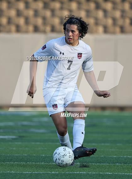 Thumbnail 2 in The Woodlands vs. Lake Travis (UIL 6A Boys Soccer State Semifinal) photogallery.