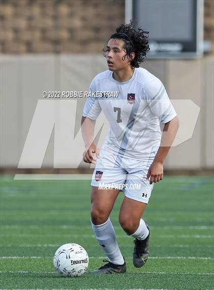 Thumbnail 3 in The Woodlands vs. Lake Travis (UIL 6A Boys Soccer State Semifinal) photogallery.