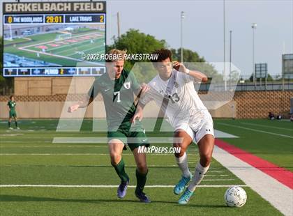 Thumbnail 2 in The Woodlands vs. Lake Travis (UIL 6A Boys Soccer State Semifinal) photogallery.