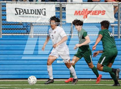 Thumbnail 3 in The Woodlands vs. Lake Travis (UIL 6A Boys Soccer State Semifinal) photogallery.