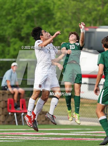Thumbnail 2 in The Woodlands vs. Lake Travis (UIL 6A Boys Soccer State Semifinal) photogallery.