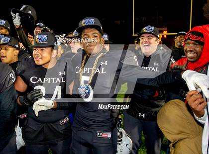 Thumbnail 2 in Placer vs. Capital Christian (CIF SJS D3 Final) photogallery.