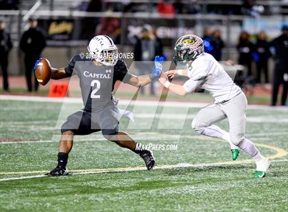 Thumbnail 1 in Placer vs. Capital Christian (CIF SJS D3 Final) photogallery.
