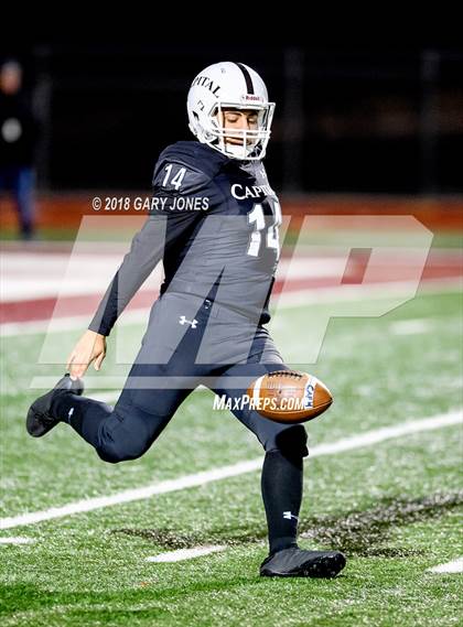 Thumbnail 1 in Placer vs. Capital Christian (CIF SJS D3 Final) photogallery.