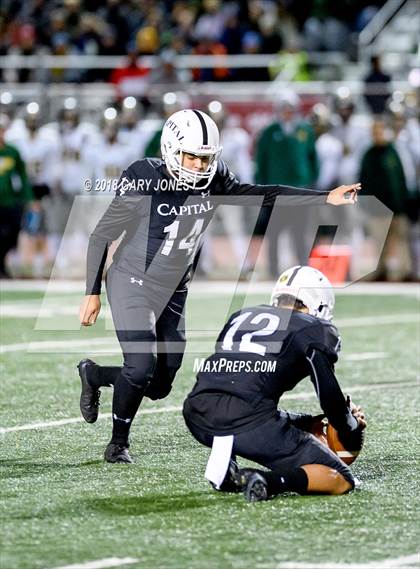 Thumbnail 3 in Placer vs. Capital Christian (CIF SJS D3 Final) photogallery.