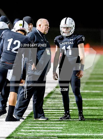 Thumbnail 3 in Placer vs. Capital Christian (CIF SJS D3 Final) photogallery.