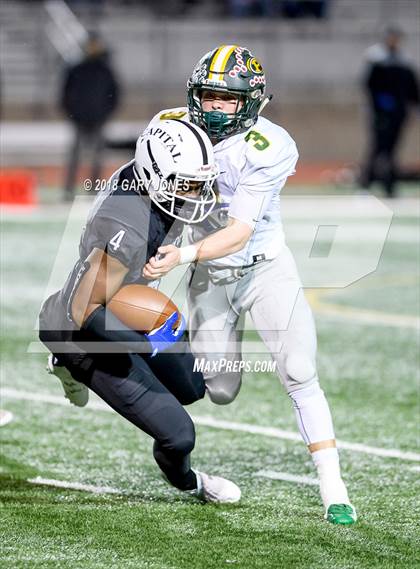 Thumbnail 2 in Placer vs. Capital Christian (CIF SJS D3 Final) photogallery.
