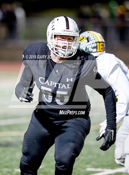 Thumbnail 1 in Placer vs. Capital Christian (CIF SJS D3 Final) photogallery.
