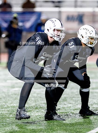 Thumbnail 3 in Placer vs. Capital Christian (CIF SJS D3 Final) photogallery.