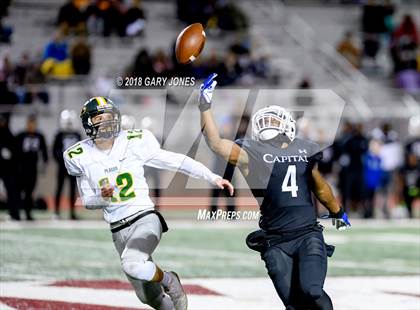 Thumbnail 3 in Placer vs. Capital Christian (CIF SJS D3 Final) photogallery.
