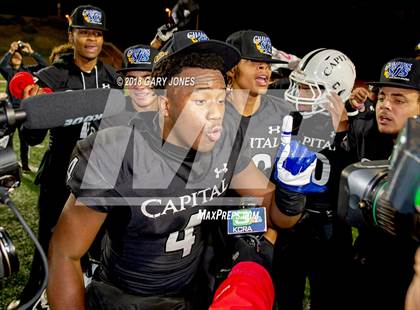 Thumbnail 1 in Placer vs. Capital Christian (CIF SJS D3 Final) photogallery.