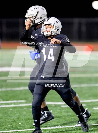 Thumbnail 2 in Placer vs. Capital Christian (CIF SJS D3 Final) photogallery.