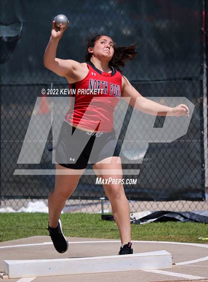 Thumbnail 3 in CHSAA Track & Field 3A Championships (Girls Shot Put) photogallery.