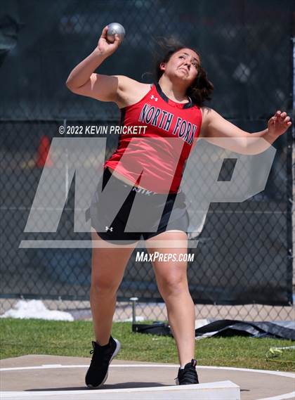 Thumbnail 3 in CHSAA Track & Field 3A Championships (Girls Shot Put) photogallery.