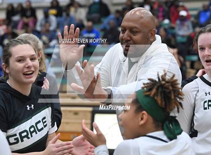 Thumbnail 3 in Grace Christian vs. Victory Christian Center (NCISAA 1A State Championship) photogallery.