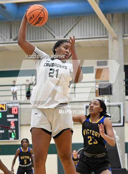 Thumbnail 2 in Grace Christian vs. Victory Christian Center (NCISAA 1A State Championship) photogallery.