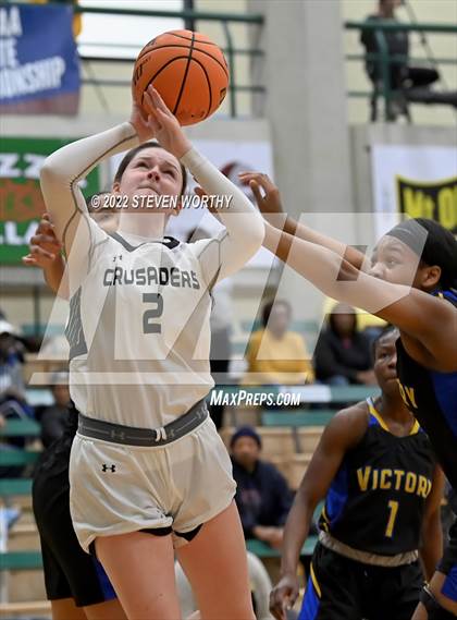 Thumbnail 1 in Grace Christian vs. Victory Christian Center (NCISAA 1A State Championship) photogallery.