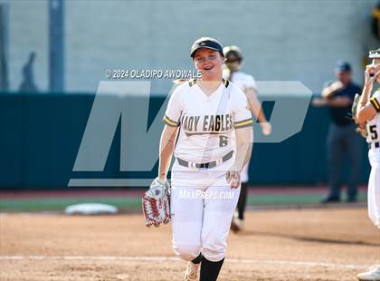 Thumbnail 3 in Neches vs. Jonesboro (UIL 1A Softball Final) photogallery.