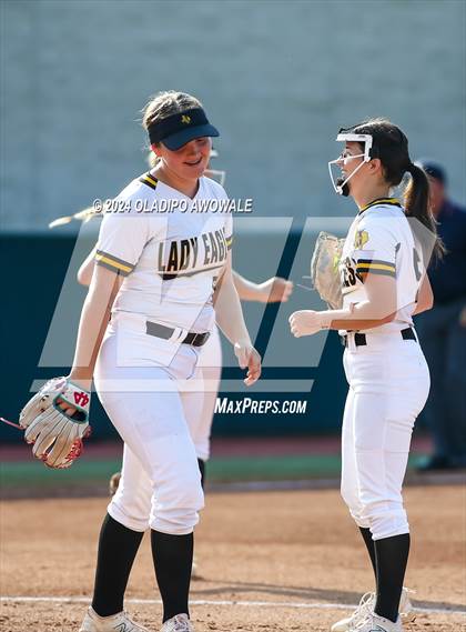 Thumbnail 2 in Neches vs. Jonesboro (UIL 1A Softball Final) photogallery.