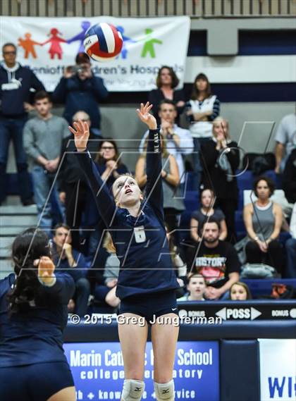 Thumbnail 1 in St. Patrick-St. Vincent @ Marin Catholic (CIF NCS D4 Championship) photogallery.