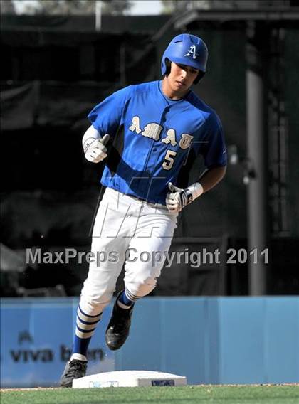 Thumbnail 3 in Palm Desert vs. Bishop Amat (CIF SS D4 Final) photogallery.