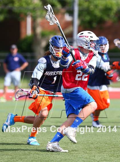 Thumbnail 3 in Nassau vs. Suffolk (Long Island Showcase, Rising Seniors)  photogallery.