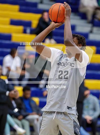 Thumbnail 1 in Word of God Christian Academy National vs. Prolific Prep of Napa Christian (Battle in The Peach) photogallery.