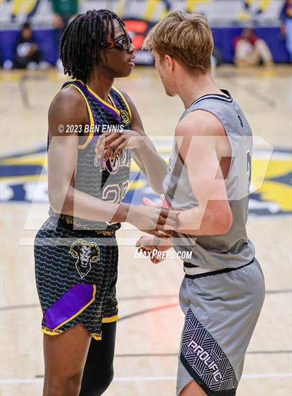 Thumbnail 1 in Word of God Christian Academy National vs. Prolific Prep of Napa Christian (Battle in The Peach) photogallery.