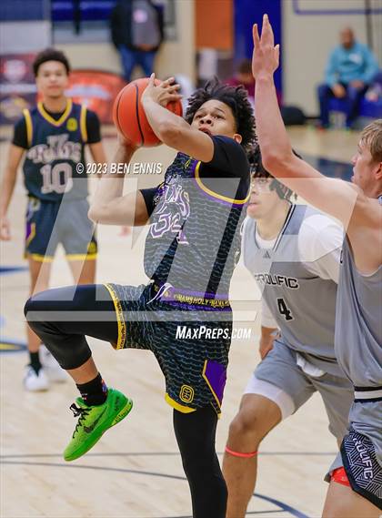Thumbnail 2 in Word of God Christian Academy National vs. Prolific Prep of Napa Christian (Battle in The Peach) photogallery.