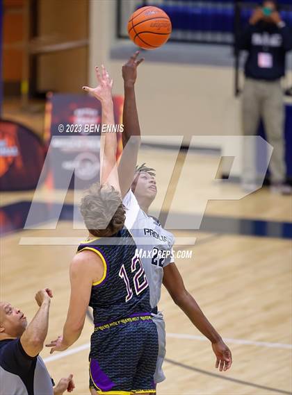 Thumbnail 1 in Word of God Christian Academy National vs. Prolific Prep of Napa Christian (Battle in The Peach) photogallery.