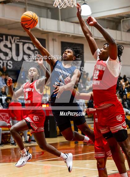 Thumbnail 1 in Georgetown Prep @ St. John’s (Capital Hoops Mayhem on Military) photogallery.