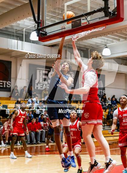 Thumbnail 3 in Georgetown Prep @ St. John’s (Capital Hoops Mayhem on Military) photogallery.