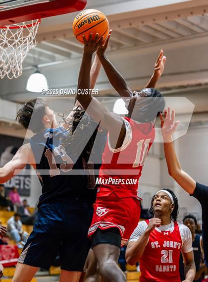 Thumbnail 2 in Georgetown Prep @ St. John’s (Capital Hoops Mayhem on Military) photogallery.
