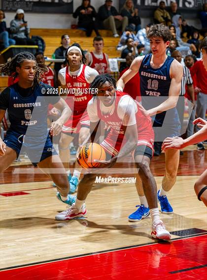 Thumbnail 1 in Georgetown Prep @ St. John’s (Capital Hoops Mayhem on Military) photogallery.