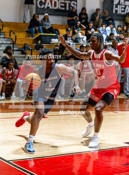 Thumbnail 2 in Georgetown Prep @ St. John’s (Capital Hoops Mayhem on Military) photogallery.