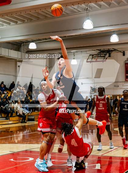 Thumbnail 2 in Georgetown Prep @ St. John’s (Capital Hoops Mayhem on Military) photogallery.