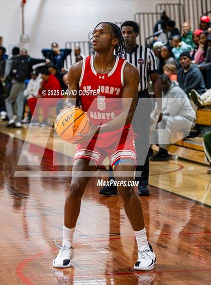 Thumbnail 3 in Georgetown Prep @ St. John’s (Capital Hoops Mayhem on Military) photogallery.