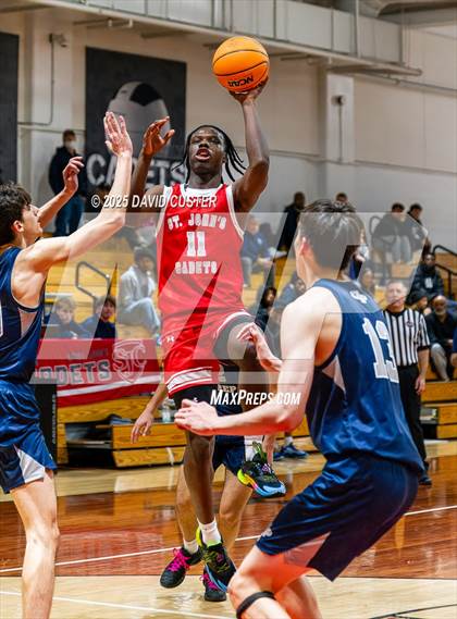 Thumbnail 1 in Georgetown Prep @ St. John’s (Capital Hoops Mayhem on Military) photogallery.