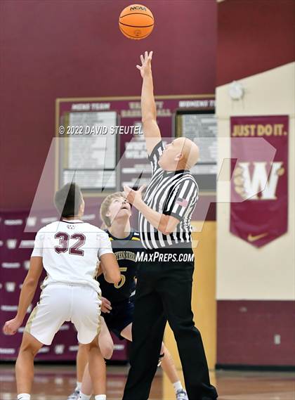 Thumbnail 1 in Western Sierra Collegiate Academy vs. Whitney (NorCal Tip-Off) photogallery.