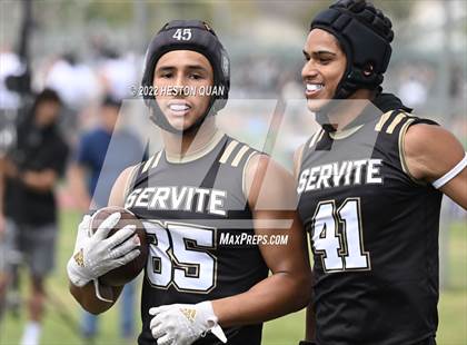 Thumbnail 2 in Servite vs. Mission Viejo (Battle At The Beach) photogallery.