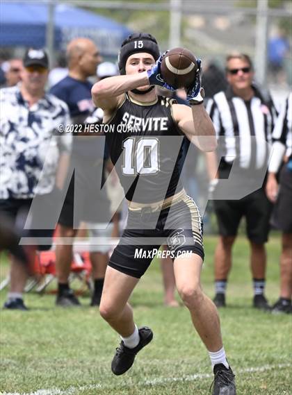 Thumbnail 2 in Servite vs. Mission Viejo (Battle At The Beach) photogallery.