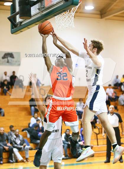 Thumbnail 1 in GRACE Christian vs. Cape Fear Academy (Hoops and Dreams Showcase) photogallery.
