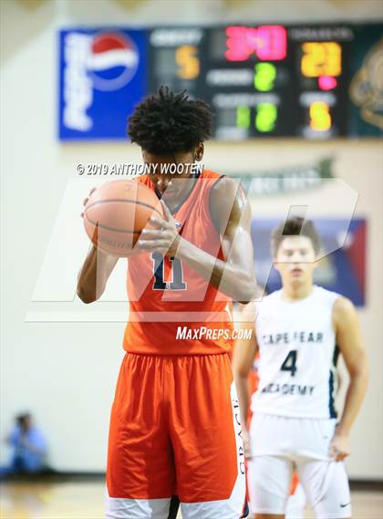 Thumbnail 1 in GRACE Christian vs. Cape Fear Academy (Hoops and Dreams Showcase) photogallery.