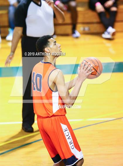 Thumbnail 1 in GRACE Christian vs. Cape Fear Academy (Hoops and Dreams Showcase) photogallery.