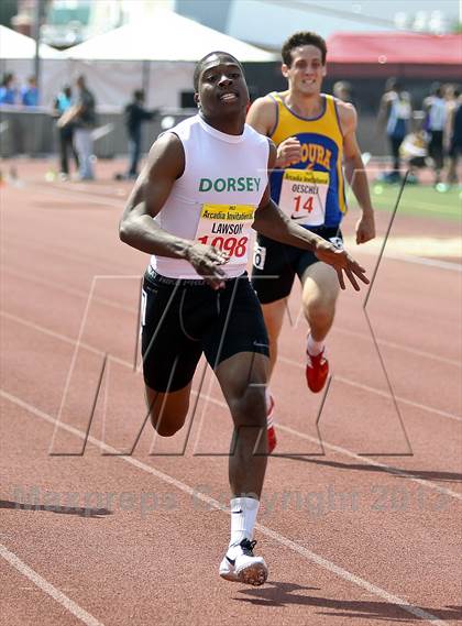Thumbnail 2 in Arcadia Invitational (200 M Dash) photogallery.