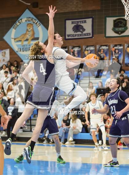 Thumbnail 1 in Hunter @ West Jordan (UHSAA 5A Round 1) photogallery.